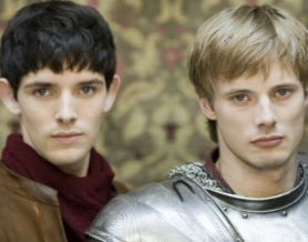На фото принц Артур и маг Мерлин
